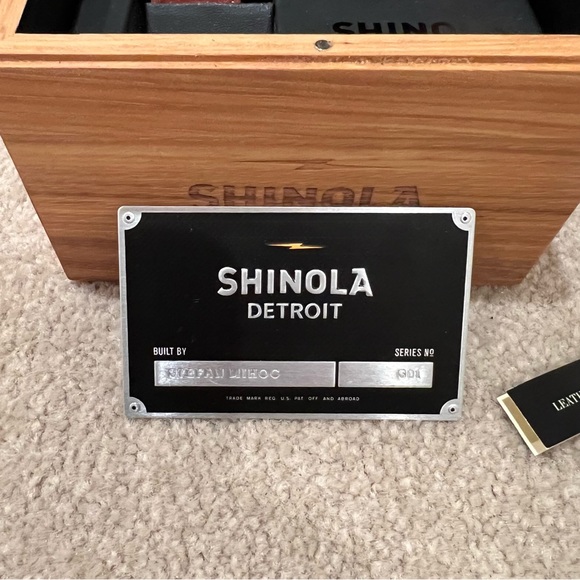 Shinola 46mm Brakeman Watch, Brown/Gunmetal - Picture 7 of 9